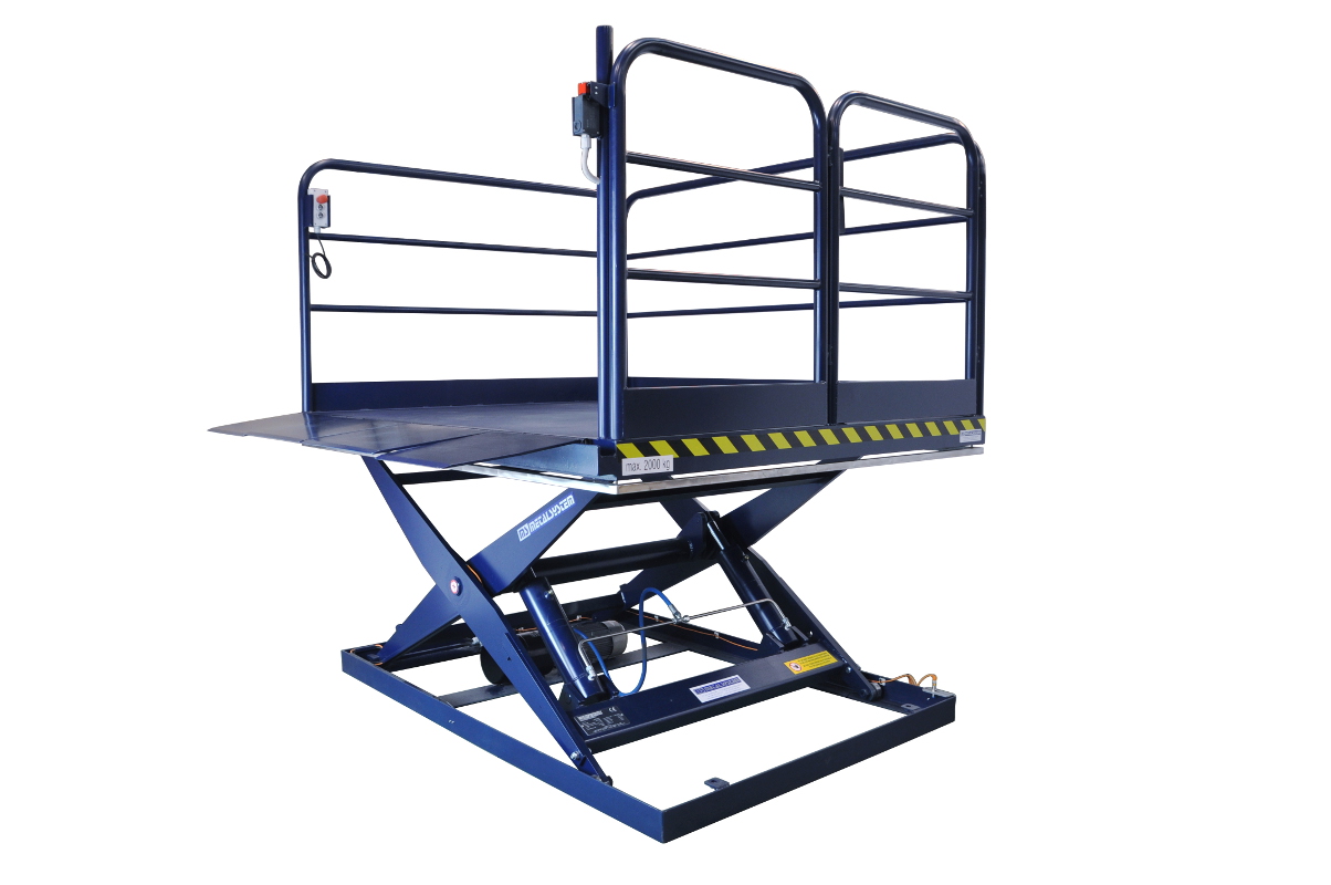 Rampa con mesa elevadora para muelle de carga, Docklift